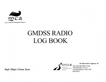 GMDSS Radio Log Book, Make: Generic, IMPA Code: 370868