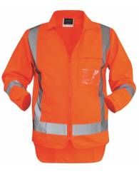 Hazard Warning Vest Full Orange, Make:Heapro, IMPA Code:331172