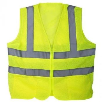 Hazard Warning Vest Half Green, Make:Heapro, IMPA Code:331172