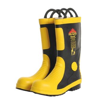 Fireman's Boots, Size: Euro 40, UK 6.5, Make:Harvik, Type:9687L, Approval:EC/MED