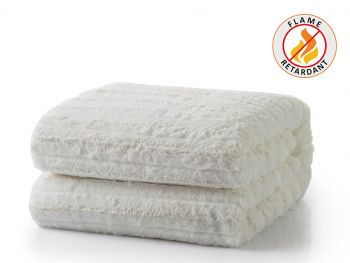 Blanket Flame Retardant Wool, White 1400X2000Mm, IMPA Code:150353