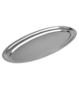 Dish Oval Stainless Steel, 410X275Mm, IMPA Code:170806