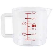 Measuring Cup Plastic 0.3Ltr, IMPA Code:174026