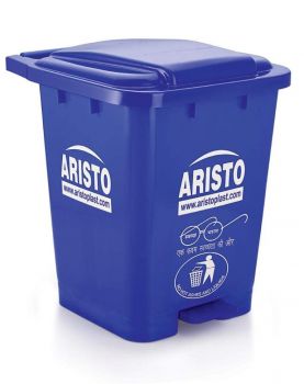 Garbage Can Plastic W/Cover, Large Round 45Ltr, Make: Aristo, IMPA: 174161