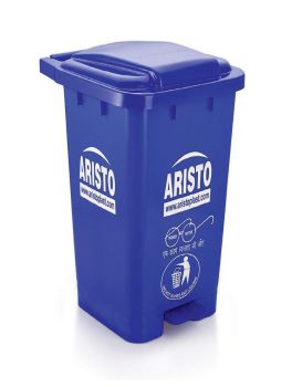 Garbage Can Plastic W/Cover, Large Round 90Ltr, Make: Aristo, IMPA: 174163
