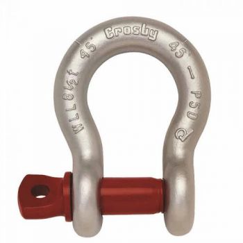 Shackle Bow Type Forged, Screw Pin G-209 Galv 3/16", Make:Crosby, IMPA:234161