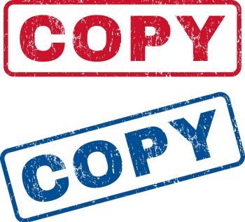 Rubber Stamp 'Copy', IMPA Code:470793