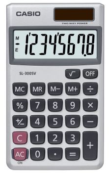 Calculator Card 8 Digit, Solar Type, Make:Casio, Type:SX-300P, IMPA Code:471801