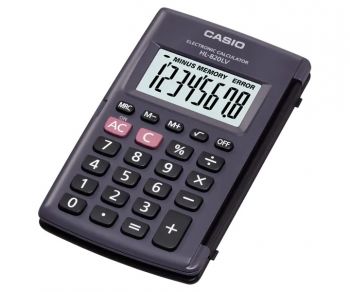 Calculator Pocketable 8 Digit, Battery Type, Make:Casio, Type:HL-820LV-BK, IMPA Code:471806