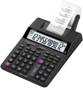 Calculator Desk-Top W/Printer, 12 Digit Battery/Ac220V, Make:Casio, Type:HR-RC-BK, IMPA Code:471846