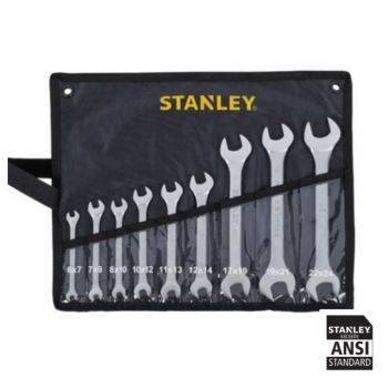 Wrench Set Double Open End, #35M 6X7 To 22X24Mm 6'S, Make:Stanley, Type:STMT23124, IMPA:610504