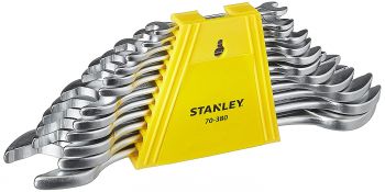 Wrench Set Double Open End 6X7 To 30X32Mm 12'S, Make:Stanley, Type:70-380E, IMPA Code:610512