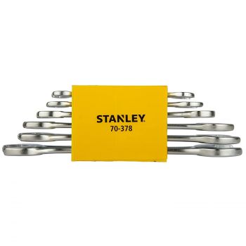 Wrench Set Double Open End, Long #55M 6X7 To 22X24Mm 6'S, Make:Stanley, Type:70-378, IMPA:610513