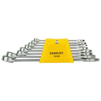 Wrench Set Open & 12-Point Box, 6X6 To 19X19Mm 11'S, Make:Stanley, Type:70-963E, IMPA:610533