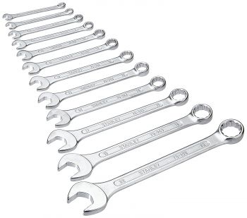 Wrench Set Open & 12-Point Box, 8X8 To 32X32Mm 12'S, Make:Stanley, Type:70-964E, IMPA:610534