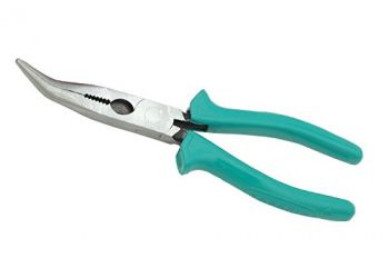 Bent Nose Pliers (Econ) Insulated With Thick C.A. Sleeve 165Mm, Make:Taparia, Type:BN - 06, IMPA Code:611691