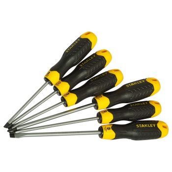 Screwdriver Plastic Handle, Non-Insulated Slotted 3X100Mm, Make:Stanley, Type:STMT60818-8, IMPA:612181