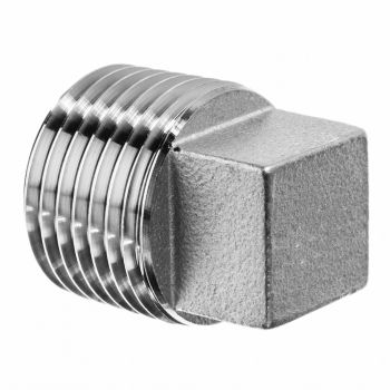 Plug Square Head Carbon Steel Galv Cl3000 1/4, Threaded