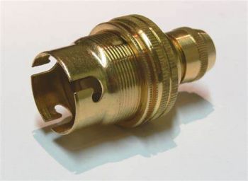 Lamp Holder Brass Flanged, Fe-39, IMPA Code:793506