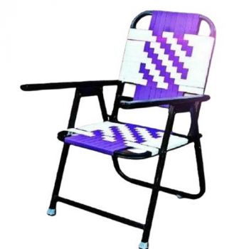 Chair Folding Alum Pipe Frame, With Armrest, IMPA Code:232633