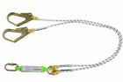Double Forked Lanyards With Kernmantle Rope 10Mm, Length 1.8Mtrs, Make:Heapro