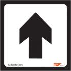 Horitonzal Arrow Sign, Size: 150 x 150 mm, Make:SHM, IMPA Code:332441