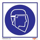 Wear Face Shield Sign, Size: 150 x 150 mm, Make:SHM, IMPA Code:335645