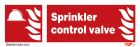 Sprinkler Control Valve Sign, Size: 100 x 300 mm, Make:SHM, IMPA Code:336153
