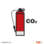 Fire Control Symbol ISO 17631, Co2 Fire Extinguisher 150X150, IMPA Code:336847